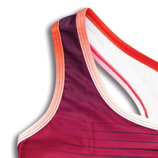 Sublimated Womens Sport Tops Detail